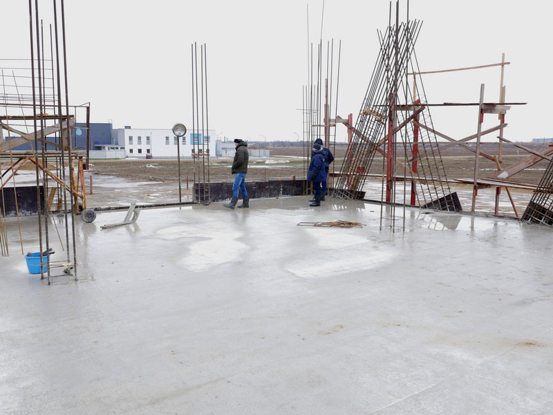 ЭкоТехноПарк: авторский надзор за качеством бетона плиты перекрытия над первым этажом анкерной опоры и контроль качества сварных швов перемычек и стоек в промежуточных опорах