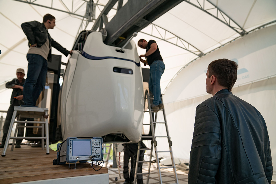 Продолжается тестирование новой модели юникара U4-431-01, который месяц назад поступил на испытания в ЭкоТехноПарк SkyWay