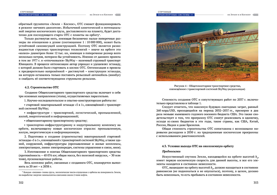 Научное издание Анатолия Юницкого - Струнные транспортные системы: на Земле и в Космосе