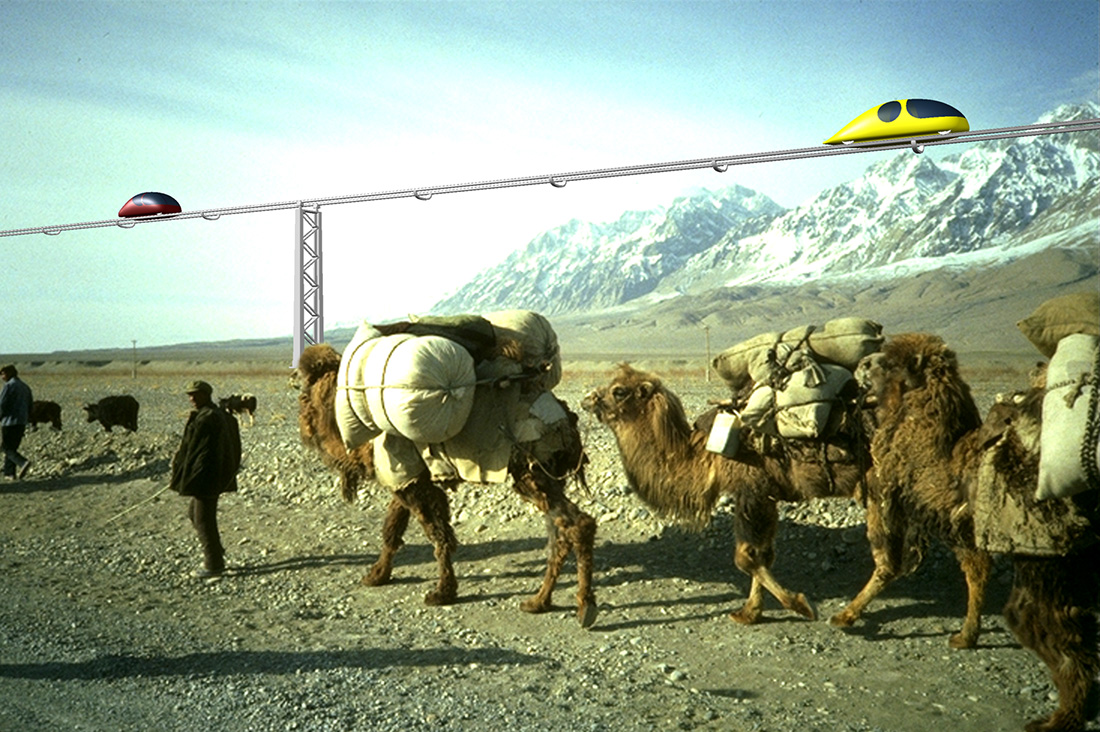 Трасса СТС в пустыне