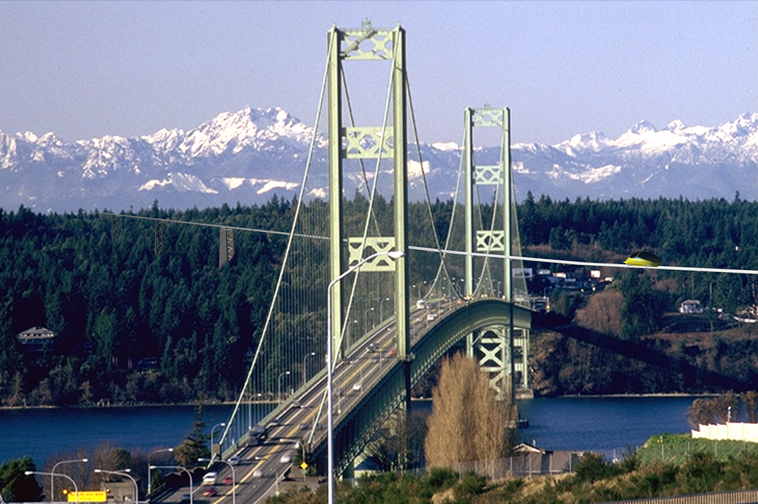 Трасса СТС через реку