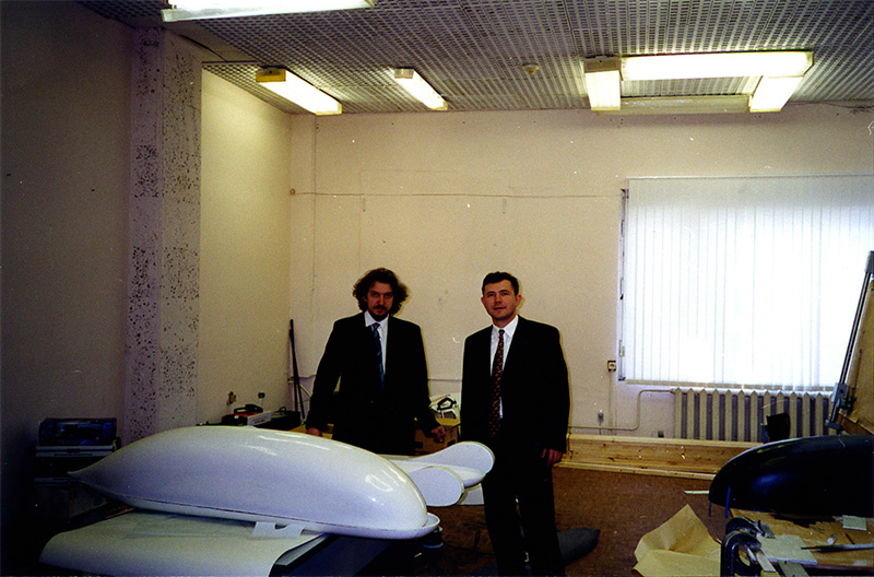 Подготовка и продувка в аэродинамической трубе двойного модуля СТЮ масштаба 1:5