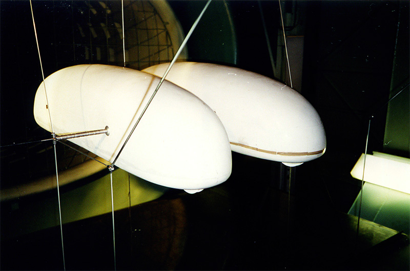 Подготовка и продувка в аэродинамической трубе двойного модуля СТЮ масштаба 1:5