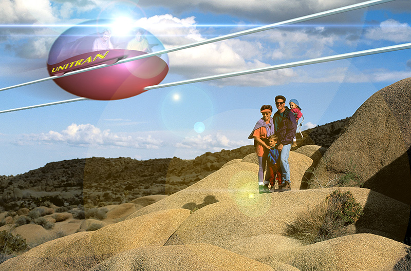 Представлены иллюстрации струнной транспортной системы (СТС) за период времени с 1997 по 2000 годы