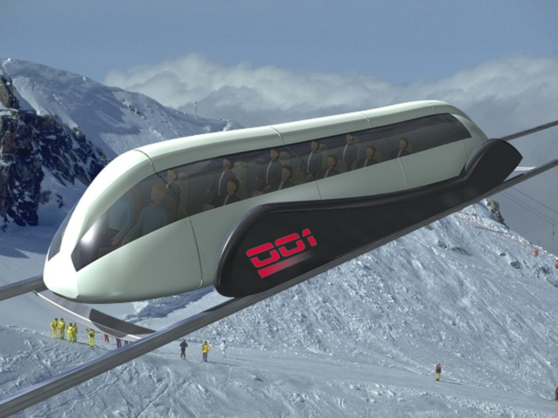 Представлены иллюстрации струнной транспортной системы (СТС) за период времени с 1997 по 2000 годы