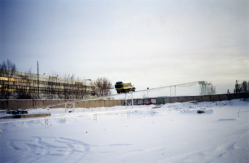 На испытательном полигоне СТЮ продолжаются зимние испытания на стенде Путевая структура