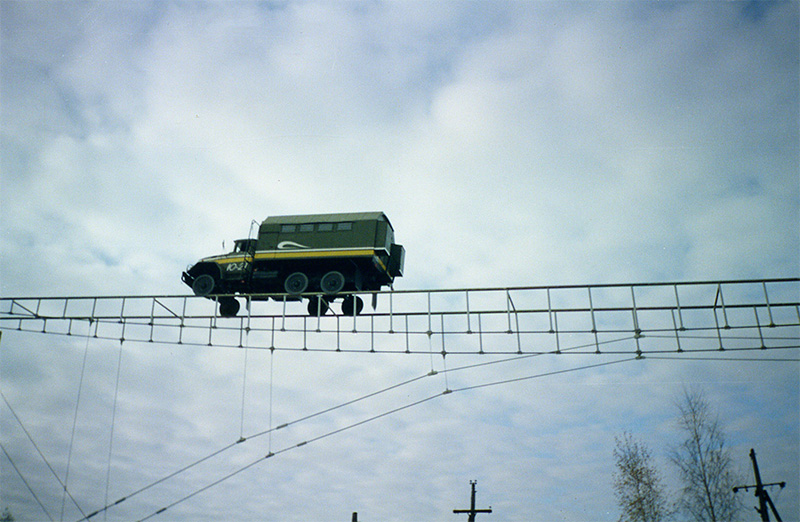 На испытательном полигоне СТЮ продолжаются зимние испытания на стенде Путевая структура