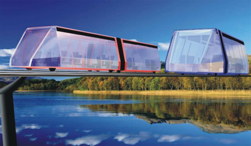 Струнная транспортная система Шереметьево - Быково - Домодедово - Внуково - Шереметьево: Пассажирские модули на трассе