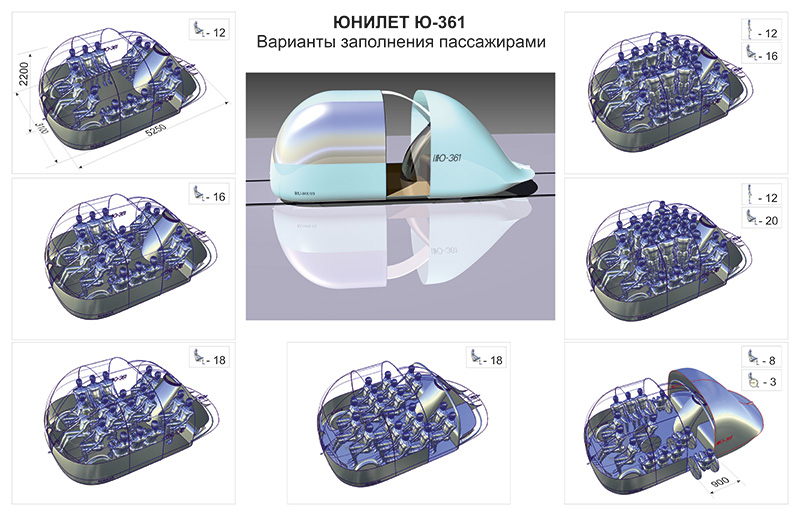 Анатолий Юницкий - Юнилет Ю-361: варианты заполнения пассажирами