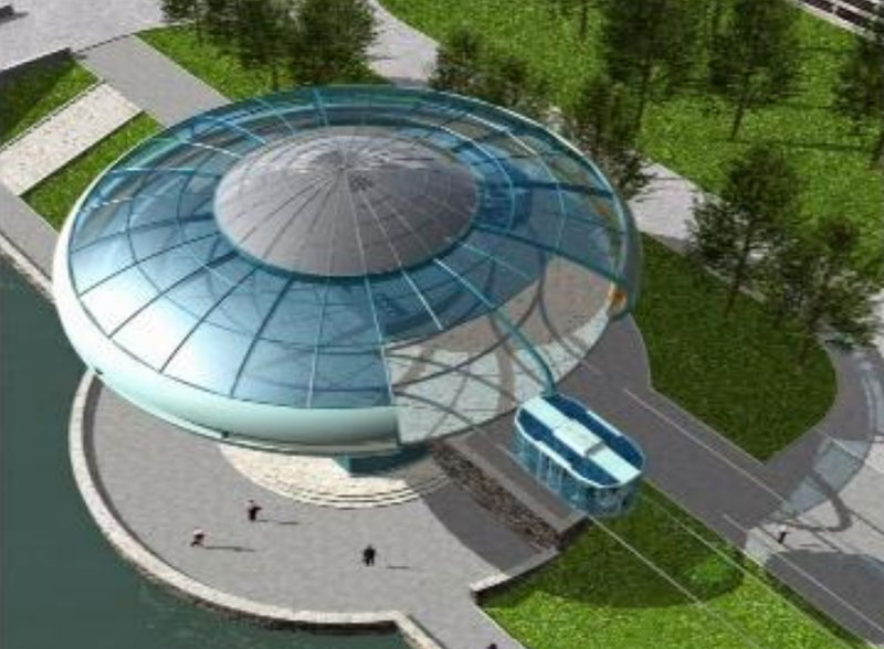 Кольцевая станция СТЮ на Уссурийском бульваре в Хабаровске