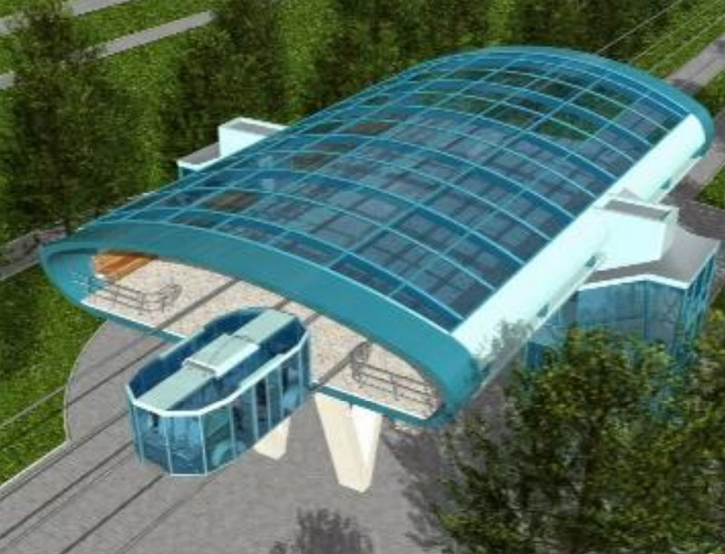 Промежуточная станция СТЮ на Уссурийском бульваре в Хабаровске