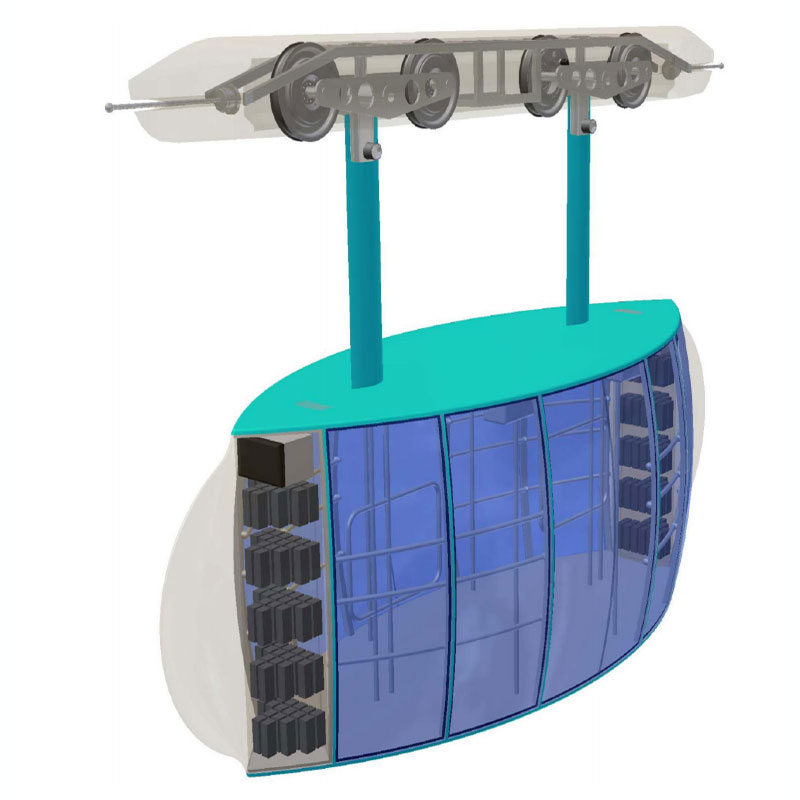 Аванпроект на городской пассажирский моно-юнибус для условий города Ставрополя: Конструктивная схема городского пассажирского моно-юнибуса