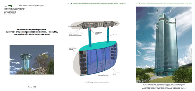 Особенности проектирования высотной струнной транспортной моноСТЮ, совмещенной с высотными зданиями