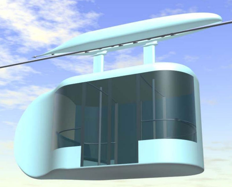 Техническое предложение на моно-юнибус для транспортной системы СТЮ в Екатеринбурге: Внешний вид моно-юнибуса Ю-373П исполнения 02