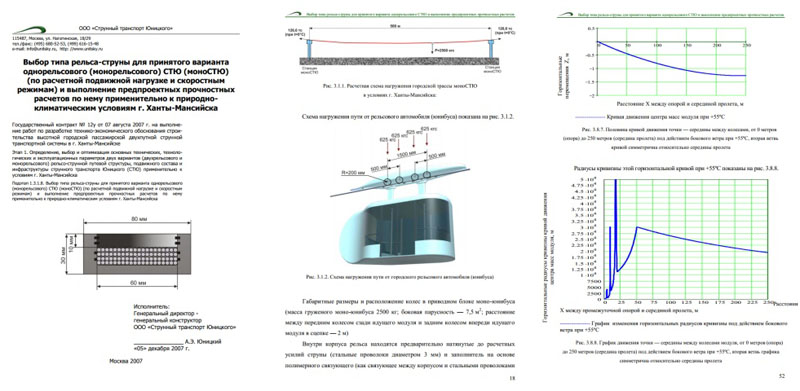 Выбор рельса-струны для монорельсового СТЮ и выполнение прочностных расчётов по нему применительно к природно-климатическим условиям г. Ханты-Мансийска