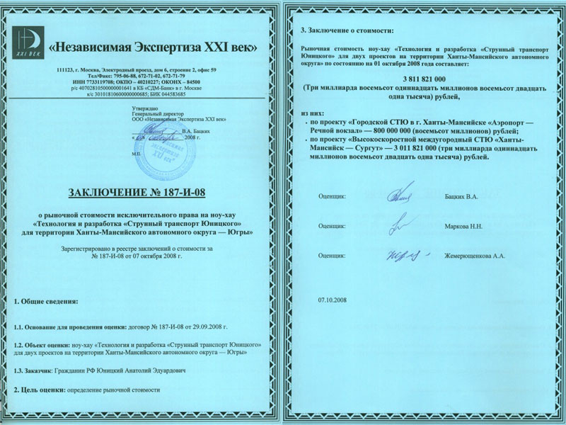 Рыночная стоимость ноу-хау Технология и разработка СТЮ на территории ХМАО составляет 3 811 821 000 рублей
