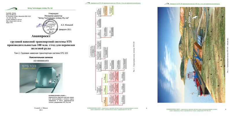 Том 2 аванпроекта грузовой STS производительностью 100 млн.т/год