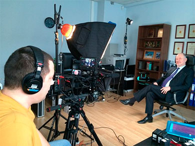 Съёмки в офисе генерального конструктора RSW Systems