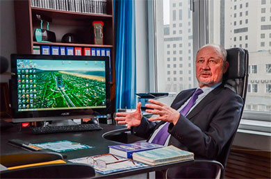 Съёмки в офисе генерального конструктора RSW Systems