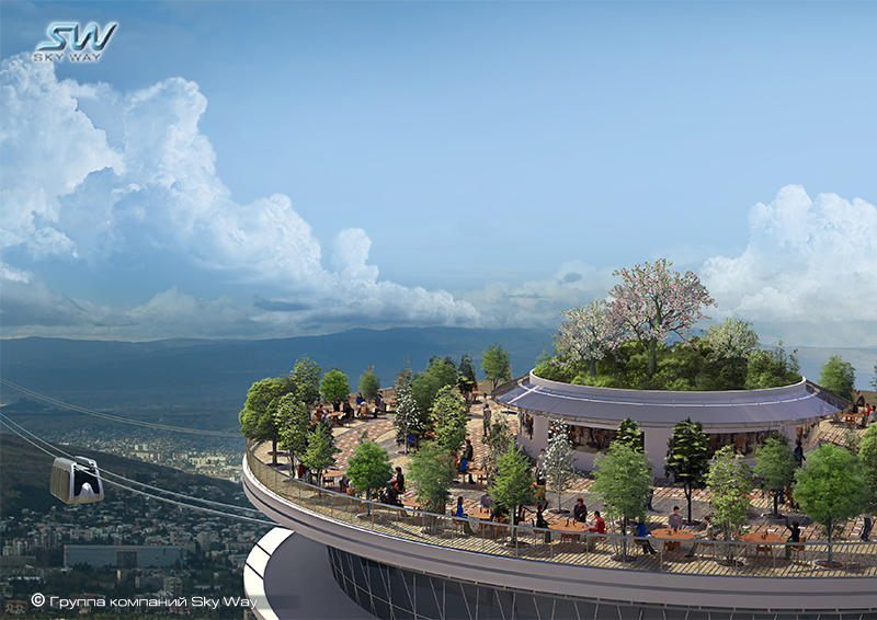 Летнее и зимнее кафе, расположенное на крыше высотного здания, может стать любимым местом отдыха горожан