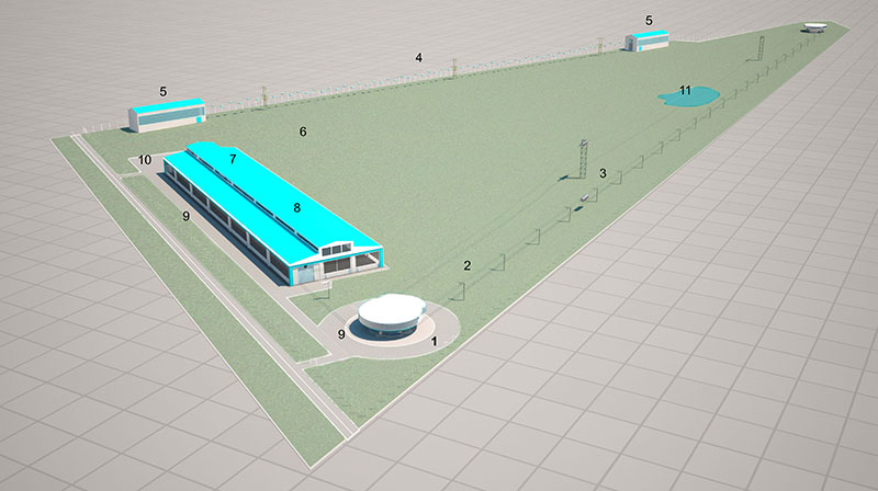 Индустриальная площадка SkyWay: схема застройки