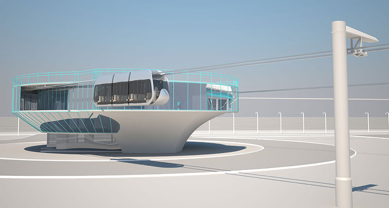 Индустриальная площадка SkyWay: скоростной городской комплекс