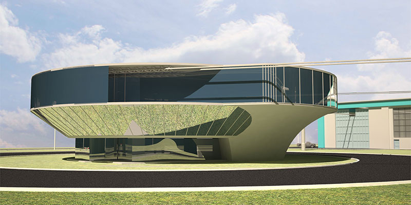 Индустриальная площадка SkyWay: вокзал и производственный корпус