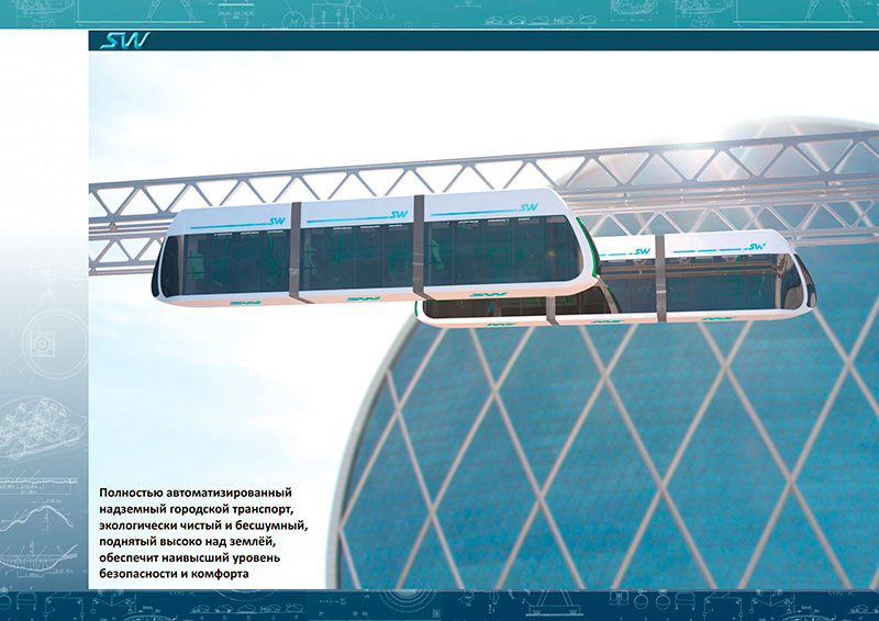 Линейный город SkyWay в Абу-Даби