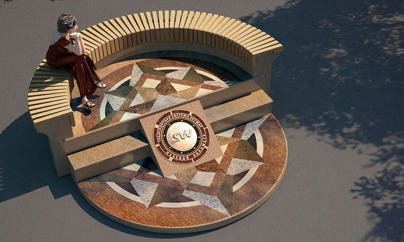 Вариант знака SkyWay Нулевой километр