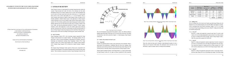 Aaron Hargraves. A feasibility study into the use of String Transport Systems for passenger rail in New South Wales / A Thesis. - The University of New South Wales, 1 November 2013. - 134 p.