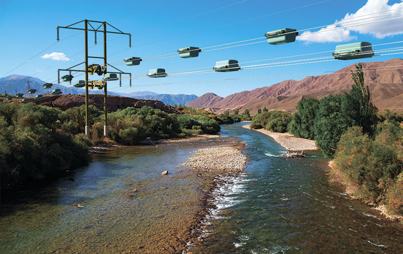 Технология SkyWay предоставляет следующие возможности: снижение затрат на 35-40% на строительство магистрального трубопровода; независимость транспортной системы от рельефа местности; эксплуатация в условиях максимально низких температур, снежных заносов и вечномёрзлых грунтов; организация традиционных большегрузных автотранспортных перевозок над трубопроводной транспортной системой