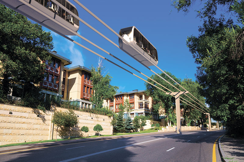 Грузопассажирская сеть SkyWay включает в себя три составляющие: межрегиональный SkyWay, региональный (внутри региона) SkyWay и местный (городской) SkyWay