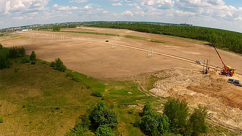 Строящийся ЭкоТехноПарк SkyWay