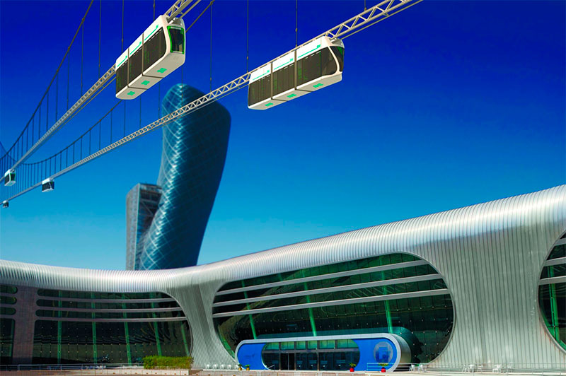 Urban suspended SkyWay