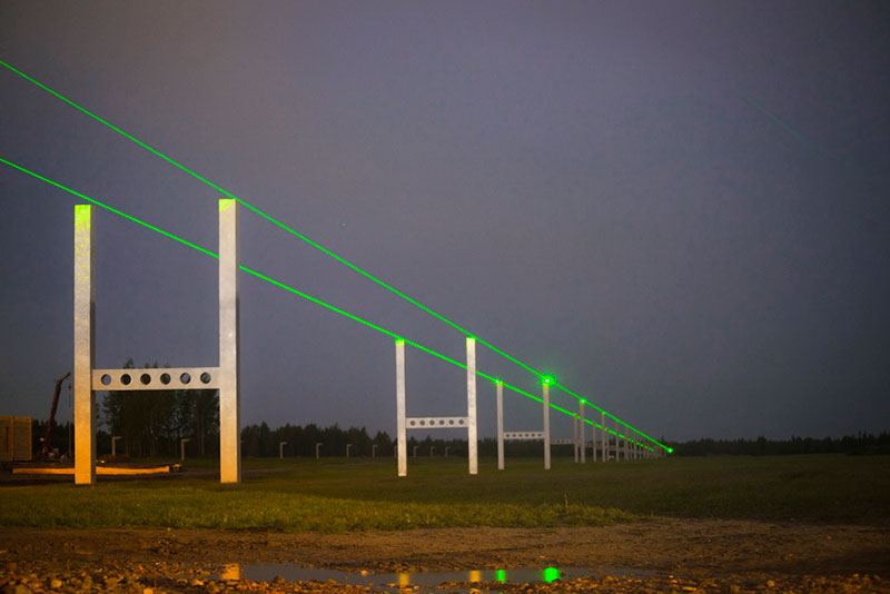 Лазеры в ЭкоТехноПарке SkyWay