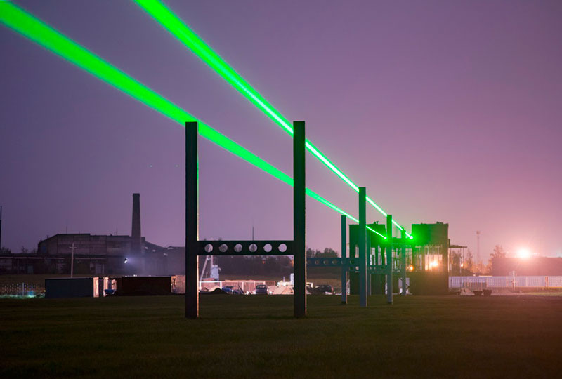 Лазеры в ЭкоТехноПарке SkyWay