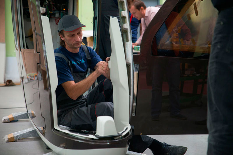 Юнибус и юнибайк SkyWay - финальные приготовления перед отгрузкой на выставку InnoTrans 2016 в Берлине