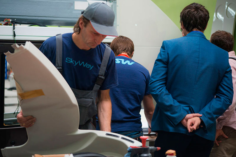 Юнибус и юнибайк SkyWay - финальные приготовления перед отгрузкой на выставку InnoTrans 2016 в Берлине