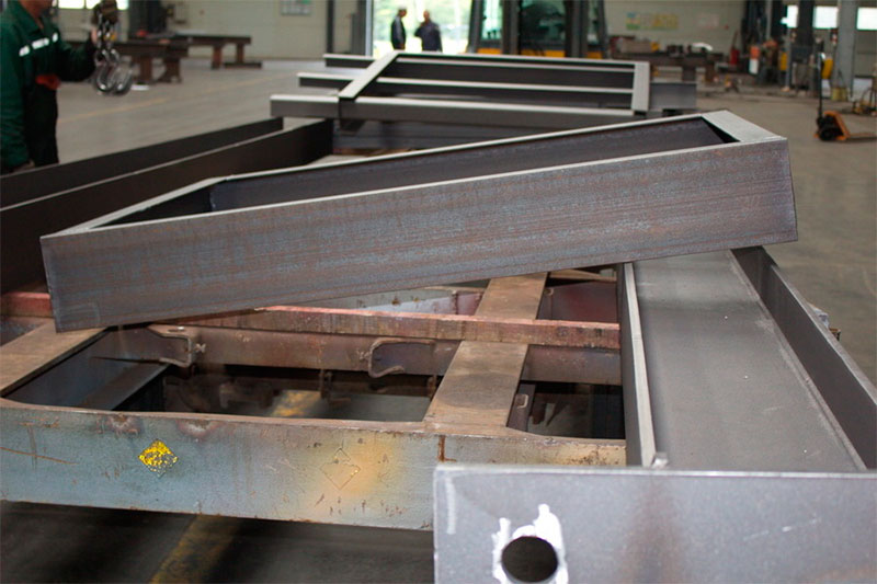 Сборочные узлы анкерных опор грузовой трассы SkyWay