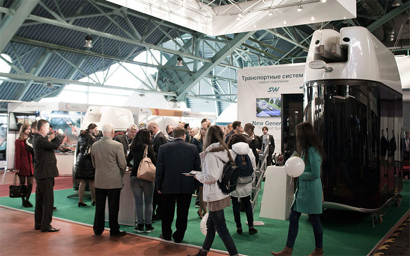 Анатолий Юницкий - подвижной состав SkyWay показан в Минске