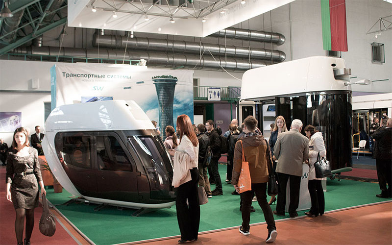 Анатолий Юницкий - подвижной состав SkyWay показан в Минске