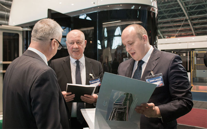 Анатолий Юницкий - подвижной состав SkyWay показан в Минске