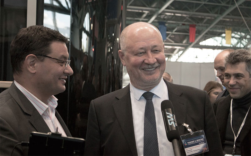 Анатолий Юницкий - подвижной состав SkyWay показан в Минске