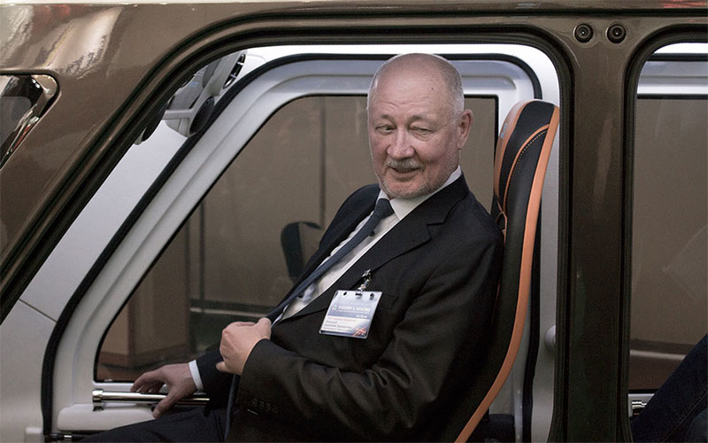 Анатолий Юницкий - подвижной состав SkyWay показан в Минске