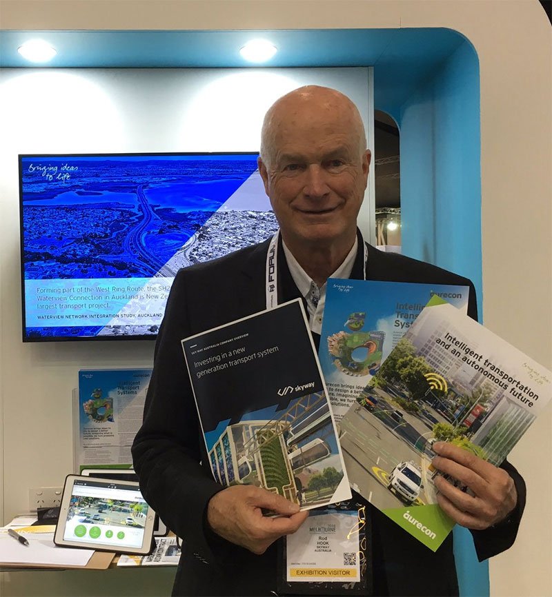 Всемирный конгресс интеллектуальных транспортных систем в Мельбурне, где презентацию технологии провёл австралийский партнёр SkyWay, директор SkyWay Transport Australia, экс-глава Департамента транспорта Южной Австралии Род Хук