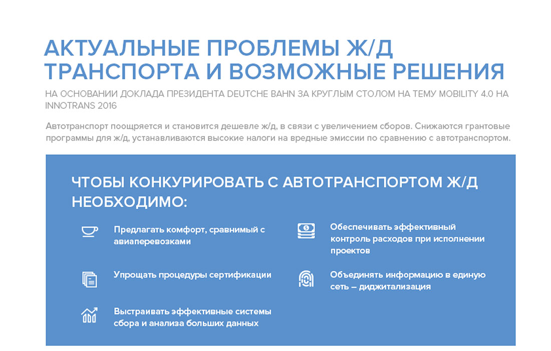 Актуальные проблемы ж/д транспорта и возможные решения