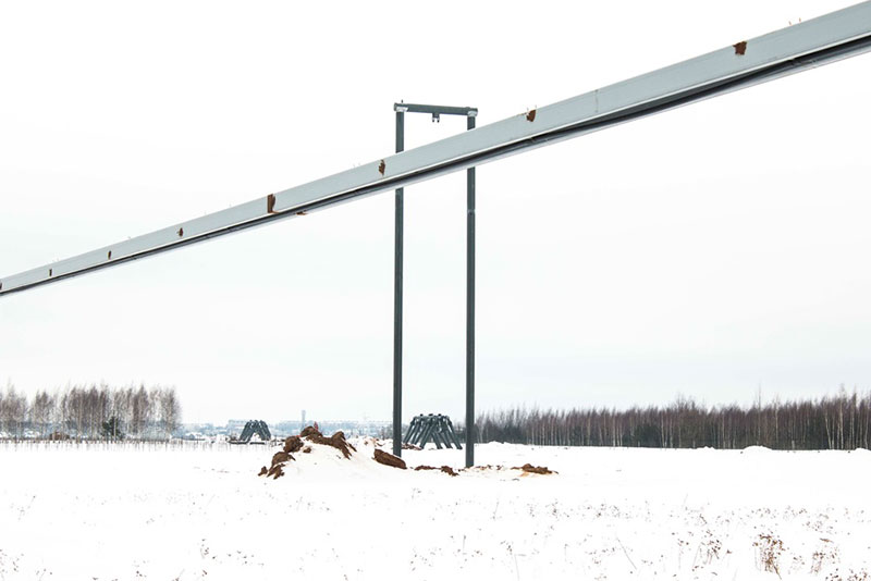 ЭкоТехноПарк SkyWay - завершена установка двух анкерных опор грузовой