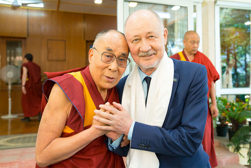 Встреча Далай-ламы и Анатолия Юницкого