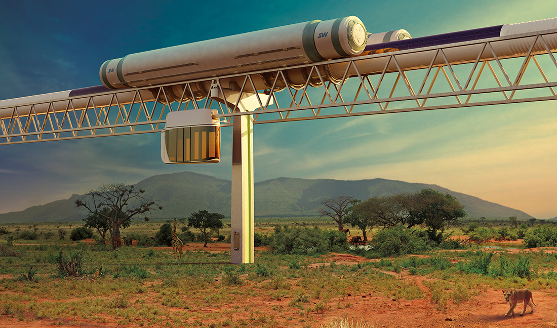 Общепланетарное транспортное средство (ОТС) - это геокосмический транспортно-инфраструктурный комплекс многоразового использования для безракетного освоения ближнего космоса
