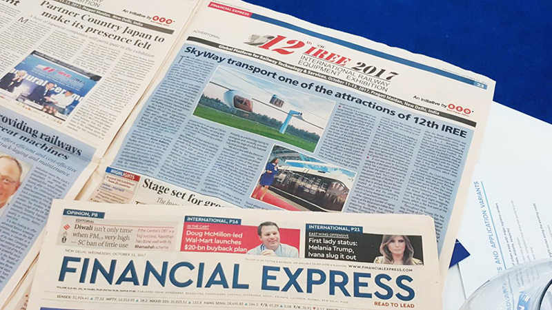 SkyWay на двенадцатой выставке IREE в Индии